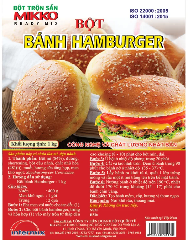 MIKKO - BỘT BÁNH HAMBURGER